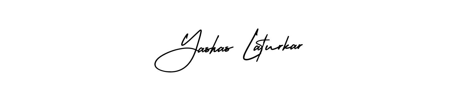 Design your own signature with our free online signature maker. With this signature software, you can create a handwritten (AmerikaSignatureDemo-Regular) signature for name Yashas Laturkar. Yashas Laturkar signature style 3 images and pictures png