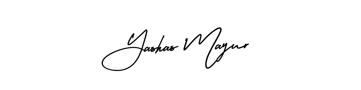 How to Draw Yashas Mayur signature style? AmerikaSignatureDemo-Regular is a latest design signature styles for name Yashas Mayur. Yashas Mayur signature style 3 images and pictures png