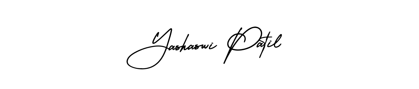 You should practise on your own different ways (AmerikaSignatureDemo-Regular) to write your name (Yashaswi Patil) in signature. don't let someone else do it for you. Yashaswi Patil signature style 3 images and pictures png