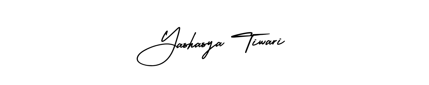 Use a signature maker to create a handwritten signature online. With this signature software, you can design (AmerikaSignatureDemo-Regular) your own signature for name Yashasya Tiwari. Yashasya Tiwari signature style 3 images and pictures png