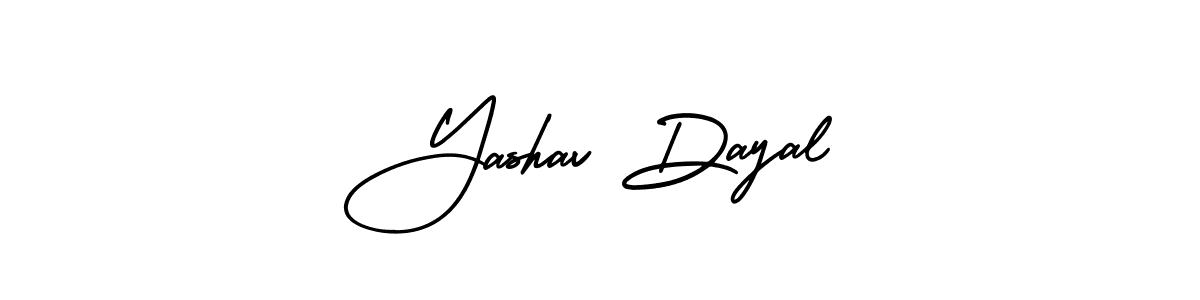 It looks lik you need a new signature style for name Yashav Dayal. Design unique handwritten (AmerikaSignatureDemo-Regular) signature with our free signature maker in just a few clicks. Yashav Dayal signature style 3 images and pictures png