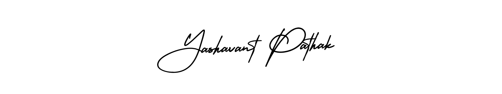 Create a beautiful signature design for name Yashavant Pathak. With this signature (AmerikaSignatureDemo-Regular) fonts, you can make a handwritten signature for free. Yashavant Pathak signature style 3 images and pictures png