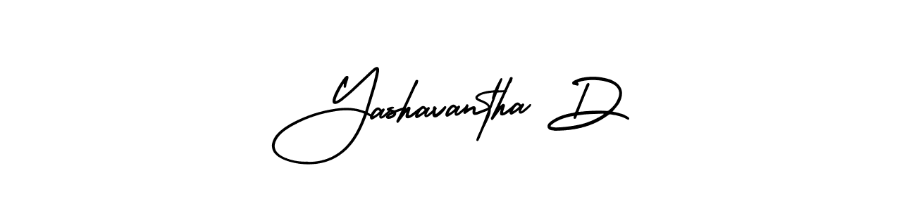Design your own signature with our free online signature maker. With this signature software, you can create a handwritten (AmerikaSignatureDemo-Regular) signature for name Yashavantha D. Yashavantha D signature style 3 images and pictures png