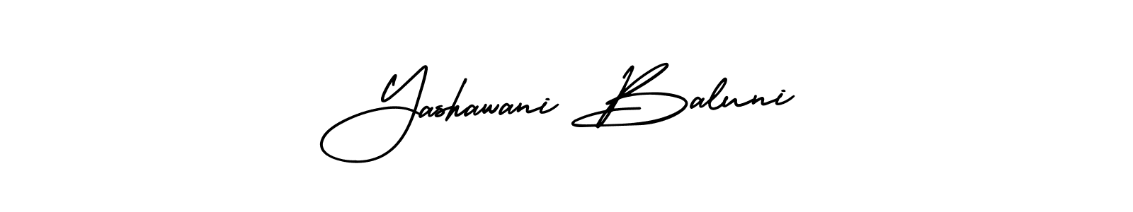 Make a beautiful signature design for name Yashawani Baluni. Use this online signature maker to create a handwritten signature for free. Yashawani Baluni signature style 3 images and pictures png
