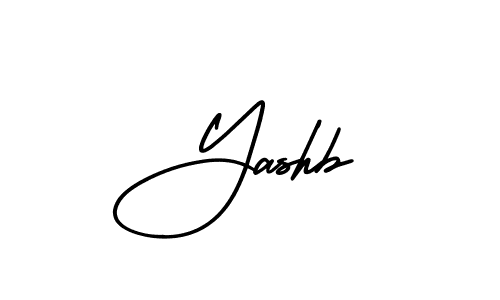 if you are searching for the best signature style for your name Yashb. so please give up your signature search. here we have designed multiple signature styles  using AmerikaSignatureDemo-Regular. Yashb signature style 3 images and pictures png