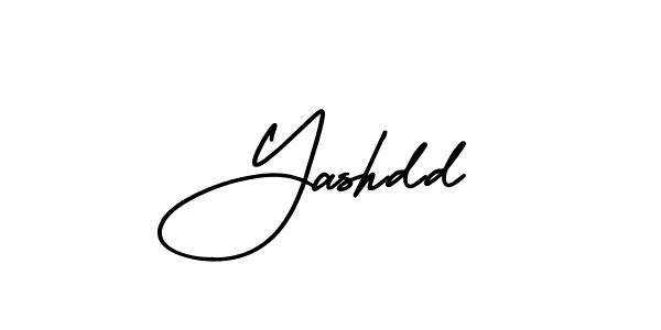 How to make Yashdd name signature. Use AmerikaSignatureDemo-Regular style for creating short signs online. This is the latest handwritten sign. Yashdd signature style 3 images and pictures png