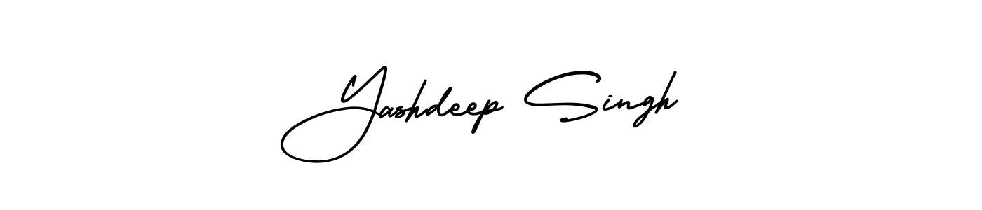 You should practise on your own different ways (AmerikaSignatureDemo-Regular) to write your name (Yashdeep Singh) in signature. don't let someone else do it for you. Yashdeep Singh signature style 3 images and pictures png