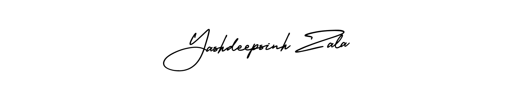 Make a beautiful signature design for name Yashdeepsinh Zala. With this signature (AmerikaSignatureDemo-Regular) style, you can create a handwritten signature for free. Yashdeepsinh Zala signature style 3 images and pictures png