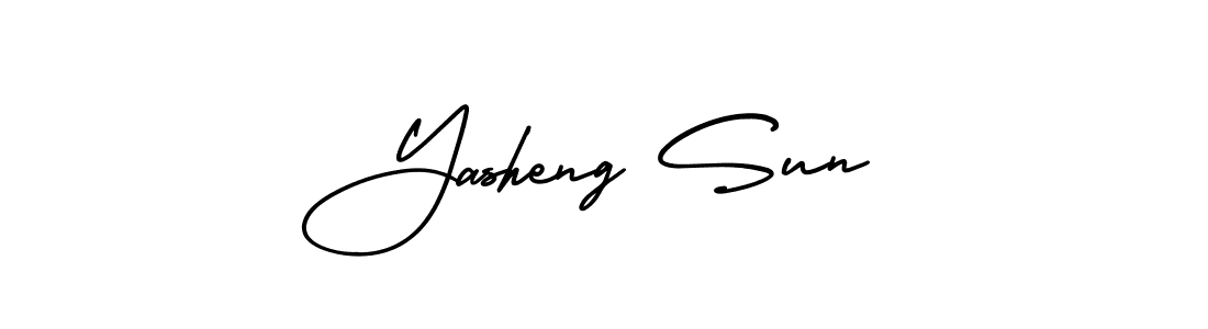 It looks lik you need a new signature style for name Yasheng Sun. Design unique handwritten (AmerikaSignatureDemo-Regular) signature with our free signature maker in just a few clicks. Yasheng Sun signature style 3 images and pictures png