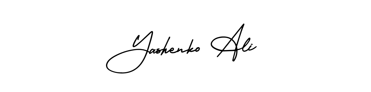 AmerikaSignatureDemo-Regular is a professional signature style that is perfect for those who want to add a touch of class to their signature. It is also a great choice for those who want to make their signature more unique. Get Yashenko Ali name to fancy signature for free. Yashenko Ali signature style 3 images and pictures png