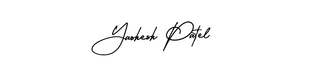 Make a short Yashesh Patel signature style. Manage your documents anywhere anytime using AmerikaSignatureDemo-Regular. Create and add eSignatures, submit forms, share and send files easily. Yashesh Patel signature style 3 images and pictures png