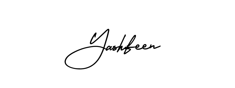 How to Draw Yashfeen signature style? AmerikaSignatureDemo-Regular is a latest design signature styles for name Yashfeen. Yashfeen signature style 3 images and pictures png