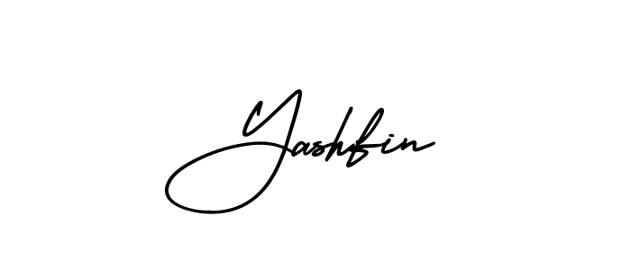 Make a beautiful signature design for name Yashfin. With this signature (AmerikaSignatureDemo-Regular) style, you can create a handwritten signature for free. Yashfin signature style 3 images and pictures png