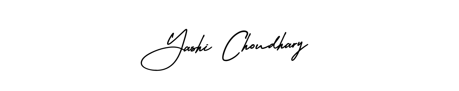 The best way (AmerikaSignatureDemo-Regular) to make a short signature is to pick only two or three words in your name. The name Yashi Choudhary include a total of six letters. For converting this name. Yashi Choudhary signature style 3 images and pictures png