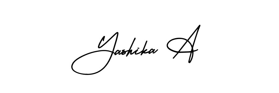 Create a beautiful signature design for name Yashika A. With this signature (AmerikaSignatureDemo-Regular) fonts, you can make a handwritten signature for free. Yashika A signature style 3 images and pictures png