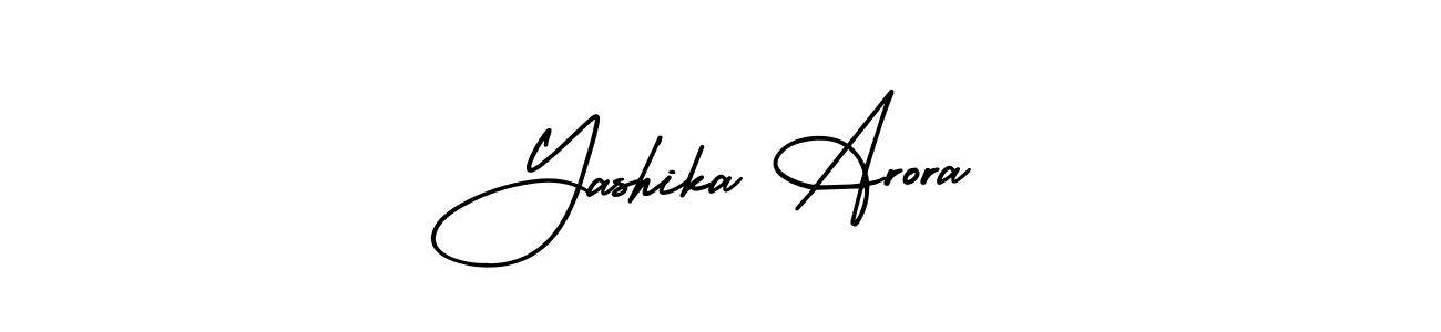 Use a signature maker to create a handwritten signature online. With this signature software, you can design (AmerikaSignatureDemo-Regular) your own signature for name Yashika Arora. Yashika Arora signature style 3 images and pictures png