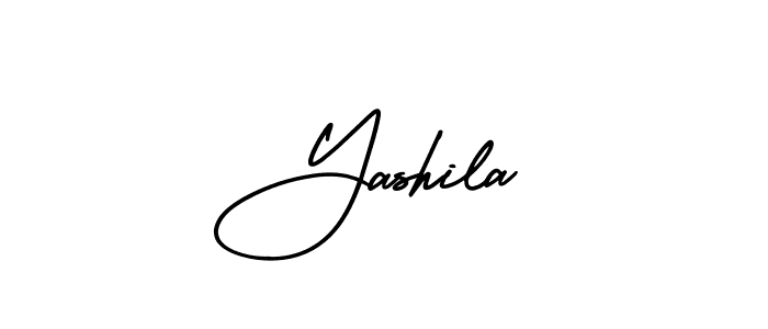 How to make Yashila signature? AmerikaSignatureDemo-Regular is a professional autograph style. Create handwritten signature for Yashila name. Yashila signature style 3 images and pictures png