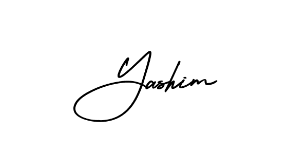 Design your own signature with our free online signature maker. With this signature software, you can create a handwritten (AmerikaSignatureDemo-Regular) signature for name Yashim. Yashim signature style 3 images and pictures png