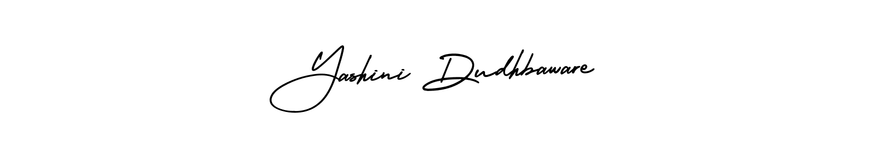 Yashini Dudhbaware stylish signature style. Best Handwritten Sign (AmerikaSignatureDemo-Regular) for my name. Handwritten Signature Collection Ideas for my name Yashini Dudhbaware. Yashini Dudhbaware signature style 3 images and pictures png