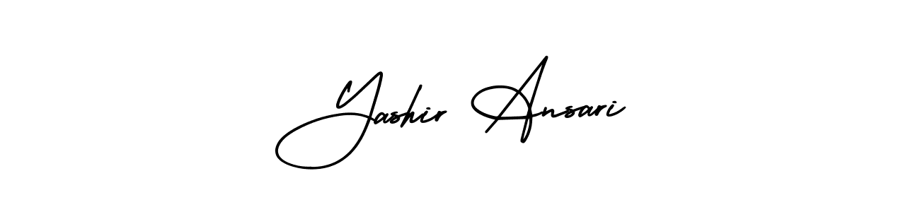 Design your own signature with our free online signature maker. With this signature software, you can create a handwritten (AmerikaSignatureDemo-Regular) signature for name Yashir Ansari. Yashir Ansari signature style 3 images and pictures png