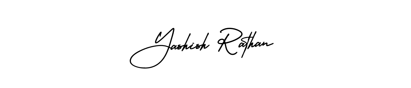 Yashish Rathan stylish signature style. Best Handwritten Sign (AmerikaSignatureDemo-Regular) for my name. Handwritten Signature Collection Ideas for my name Yashish Rathan. Yashish Rathan signature style 3 images and pictures png
