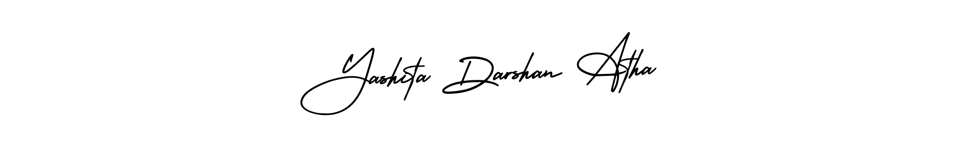 Yashita Darshan Atha stylish signature style. Best Handwritten Sign (AmerikaSignatureDemo-Regular) for my name. Handwritten Signature Collection Ideas for my name Yashita Darshan Atha. Yashita Darshan Atha signature style 3 images and pictures png