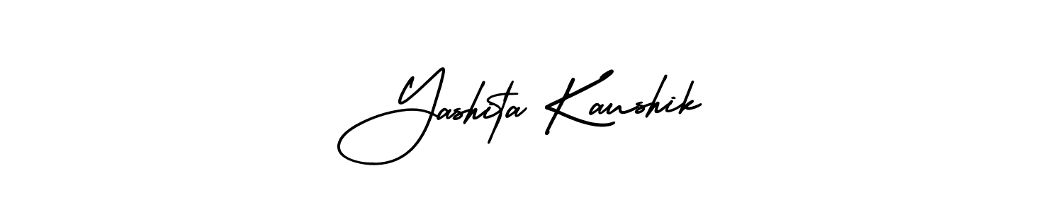 It looks lik you need a new signature style for name Yashita Kaushik. Design unique handwritten (AmerikaSignatureDemo-Regular) signature with our free signature maker in just a few clicks. Yashita Kaushik signature style 3 images and pictures png