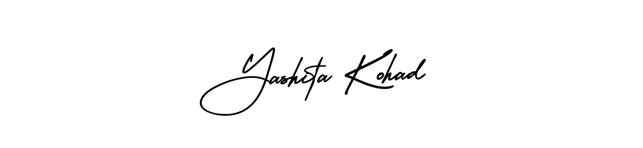 Make a short Yashita Kohad signature style. Manage your documents anywhere anytime using AmerikaSignatureDemo-Regular. Create and add eSignatures, submit forms, share and send files easily. Yashita Kohad signature style 3 images and pictures png