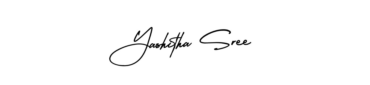 Make a short Yashitha Sree signature style. Manage your documents anywhere anytime using AmerikaSignatureDemo-Regular. Create and add eSignatures, submit forms, share and send files easily. Yashitha Sree signature style 3 images and pictures png