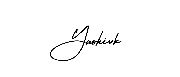 Use a signature maker to create a handwritten signature online. With this signature software, you can design (AmerikaSignatureDemo-Regular) your own signature for name Yashivk. Yashivk signature style 3 images and pictures png