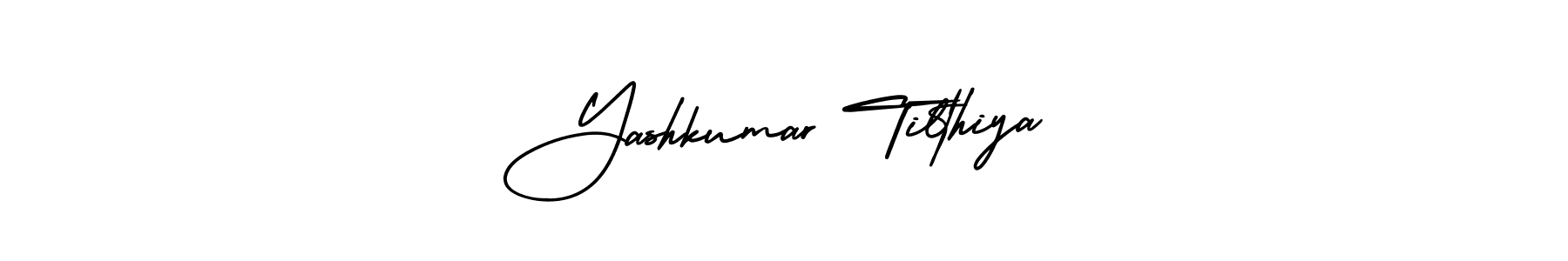 Similarly AmerikaSignatureDemo-Regular is the best handwritten signature design. Signature creator online .You can use it as an online autograph creator for name Yashkumar Tilthiya. Yashkumar Tilthiya signature style 3 images and pictures png