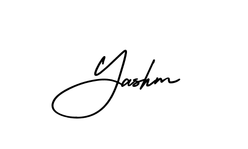 Also we have Yashm name is the best signature style. Create professional handwritten signature collection using AmerikaSignatureDemo-Regular autograph style. Yashm signature style 3 images and pictures png