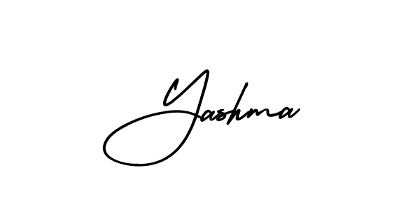 Create a beautiful signature design for name Yashma. With this signature (AmerikaSignatureDemo-Regular) fonts, you can make a handwritten signature for free. Yashma signature style 3 images and pictures png