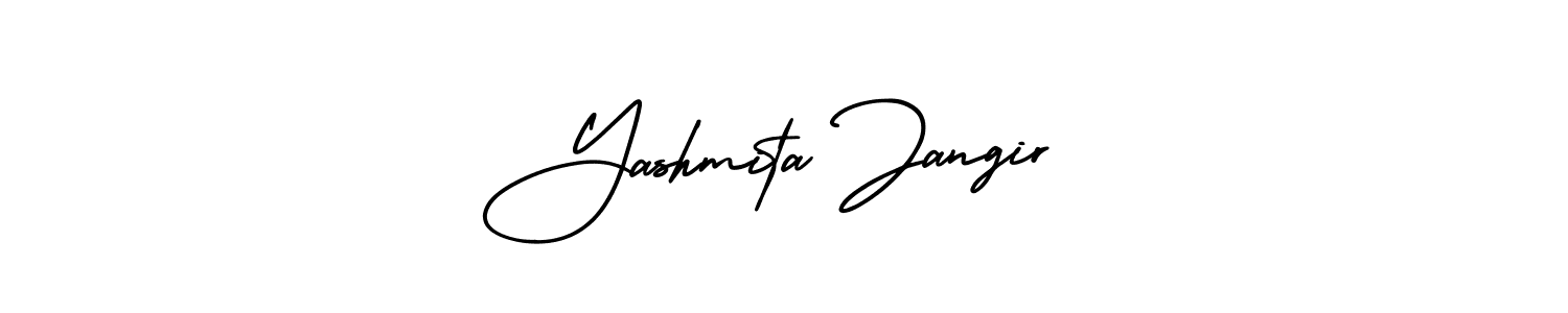 This is the best signature style for the Yashmita Jangir name. Also you like these signature font (AmerikaSignatureDemo-Regular). Mix name signature. Yashmita Jangir signature style 3 images and pictures png