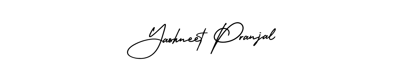 It looks lik you need a new signature style for name Yashneet Pranjal. Design unique handwritten (AmerikaSignatureDemo-Regular) signature with our free signature maker in just a few clicks. Yashneet Pranjal signature style 3 images and pictures png