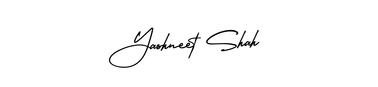 How to make Yashneet Shah signature? AmerikaSignatureDemo-Regular is a professional autograph style. Create handwritten signature for Yashneet Shah name. Yashneet Shah signature style 3 images and pictures png