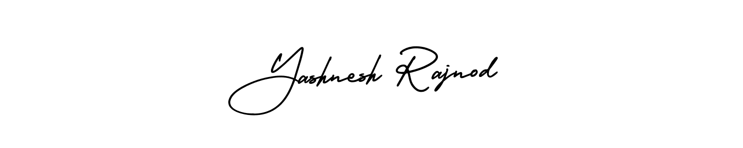 Design your own signature with our free online signature maker. With this signature software, you can create a handwritten (AmerikaSignatureDemo-Regular) signature for name Yashnesh Rajnod. Yashnesh Rajnod signature style 3 images and pictures png