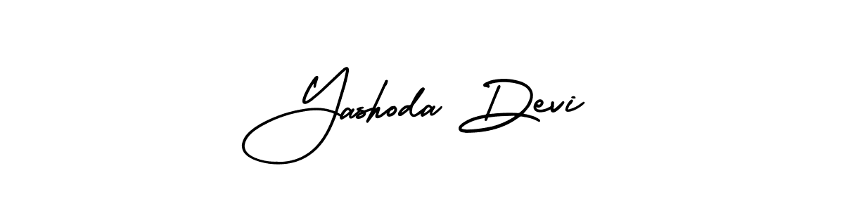 How to make Yashoda Devi name signature. Use AmerikaSignatureDemo-Regular style for creating short signs online. This is the latest handwritten sign. Yashoda Devi signature style 3 images and pictures png