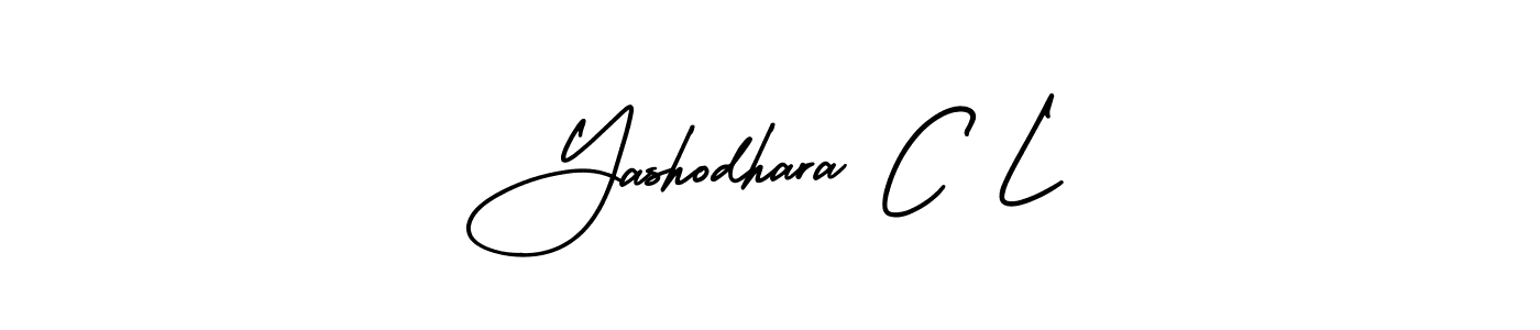 Also You can easily find your signature by using the search form. We will create Yashodhara C L name handwritten signature images for you free of cost using AmerikaSignatureDemo-Regular sign style. Yashodhara C L signature style 3 images and pictures png
