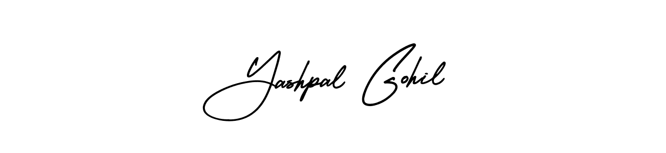 Similarly AmerikaSignatureDemo-Regular is the best handwritten signature design. Signature creator online .You can use it as an online autograph creator for name Yashpal Gohil. Yashpal Gohil signature style 3 images and pictures png