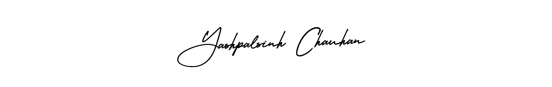 How to make Yashpalsinh Chauhan name signature. Use AmerikaSignatureDemo-Regular style for creating short signs online. This is the latest handwritten sign. Yashpalsinh Chauhan signature style 3 images and pictures png