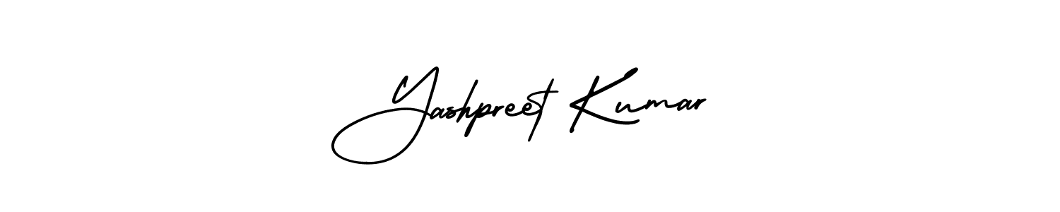 How to make Yashpreet Kumar name signature. Use AmerikaSignatureDemo-Regular style for creating short signs online. This is the latest handwritten sign. Yashpreet Kumar signature style 3 images and pictures png