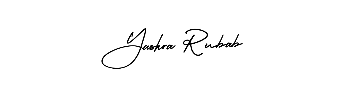 Make a beautiful signature design for name Yashra Rubab. With this signature (AmerikaSignatureDemo-Regular) style, you can create a handwritten signature for free. Yashra Rubab signature style 3 images and pictures png