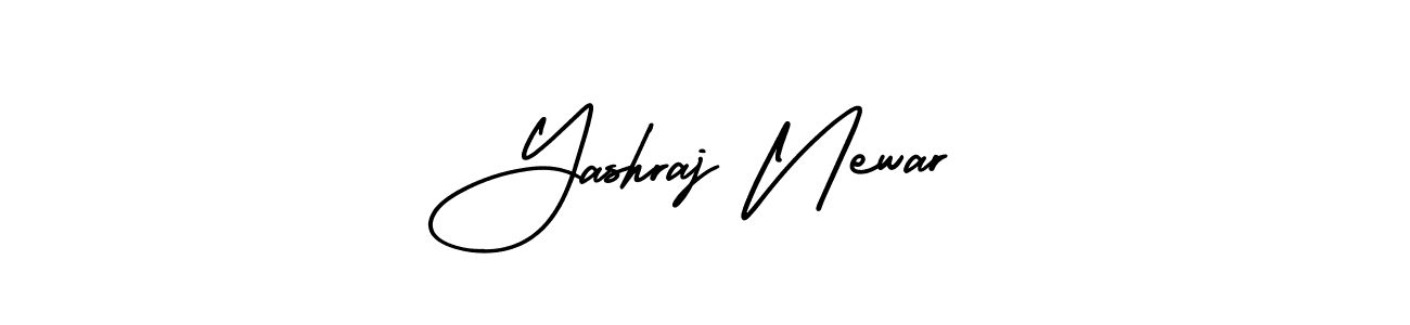 Use a signature maker to create a handwritten signature online. With this signature software, you can design (AmerikaSignatureDemo-Regular) your own signature for name Yashraj Newar. Yashraj Newar signature style 3 images and pictures png
