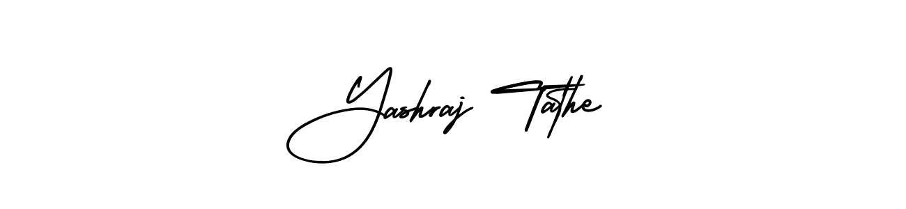 Similarly AmerikaSignatureDemo-Regular is the best handwritten signature design. Signature creator online .You can use it as an online autograph creator for name Yashraj Tathe. Yashraj Tathe signature style 3 images and pictures png