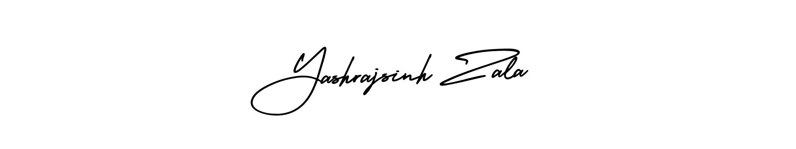 Design your own signature with our free online signature maker. With this signature software, you can create a handwritten (AmerikaSignatureDemo-Regular) signature for name Yashrajsinh Zala. Yashrajsinh Zala signature style 3 images and pictures png