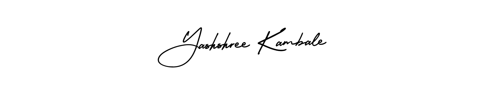 Make a short Yashshree Kambale signature style. Manage your documents anywhere anytime using AmerikaSignatureDemo-Regular. Create and add eSignatures, submit forms, share and send files easily. Yashshree Kambale signature style 3 images and pictures png