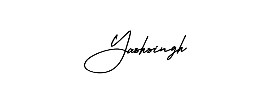 Create a beautiful signature design for name Yashsingh. With this signature (AmerikaSignatureDemo-Regular) fonts, you can make a handwritten signature for free. Yashsingh signature style 3 images and pictures png