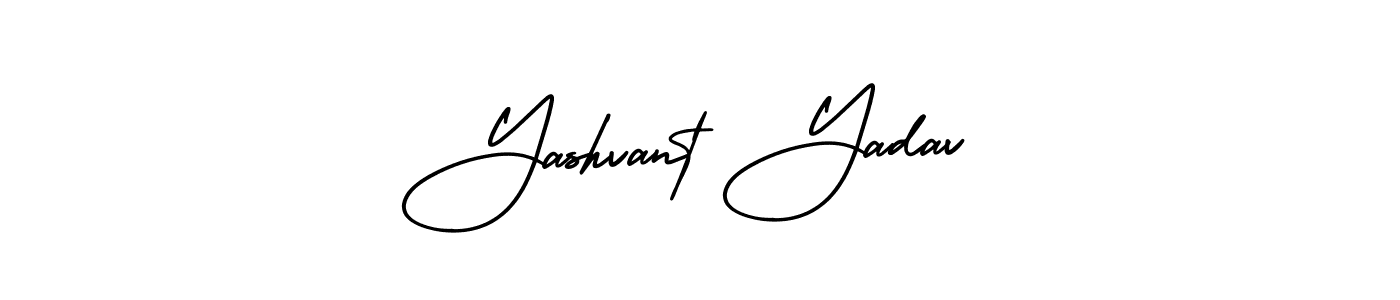 You should practise on your own different ways (AmerikaSignatureDemo-Regular) to write your name (Yashvant Yadav) in signature. don't let someone else do it for you. Yashvant Yadav signature style 3 images and pictures png
