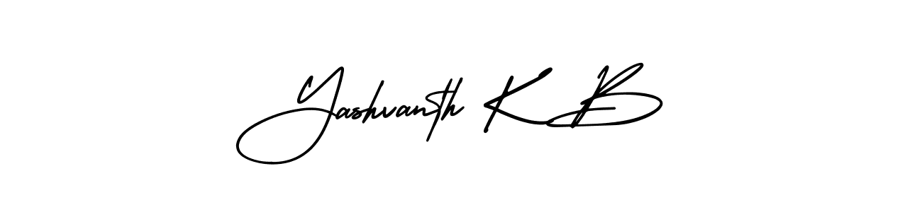 Yashvanth K B stylish signature style. Best Handwritten Sign (AmerikaSignatureDemo-Regular) for my name. Handwritten Signature Collection Ideas for my name Yashvanth K B. Yashvanth K B signature style 3 images and pictures png